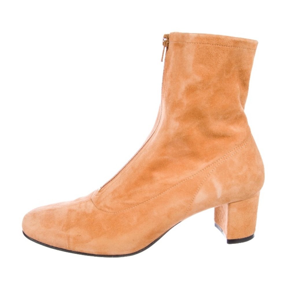 BY FAR Camel Suede Neva Suede Boots